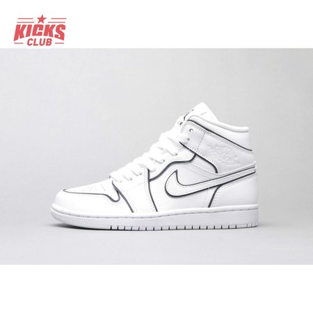 Air Jordan 1 Mid Iridescent Reflective White 36-46