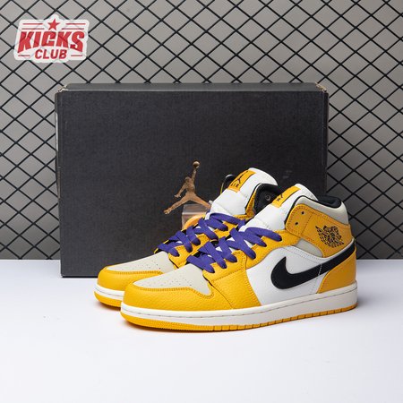 Air Jordan 1 Mid SE Lakers 852542-700 36-46