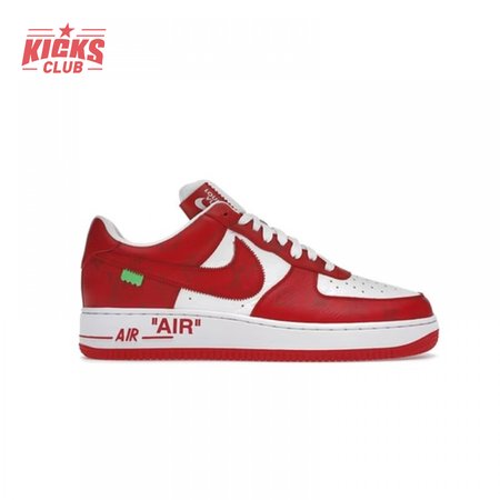 Louis Vuitton Nike Air Force 1 Low By Virgil Abloh White Red Size 40-45