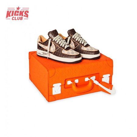 Nike Air Force 1 Low Louis Vuitton Monogram Brown Damier Azur Size 36-46