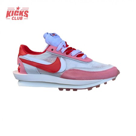 2019 Sacai x Nike LVD Waffle Daybreak Swoosh Pink Gery White Red BV0073 500 Size 36-46