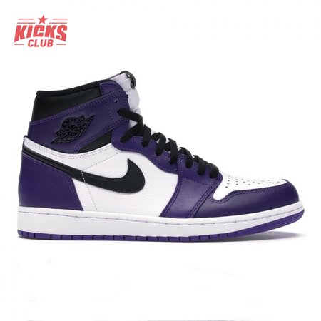 Jordan 1 Retro High Court Purple White Size 40-47.5