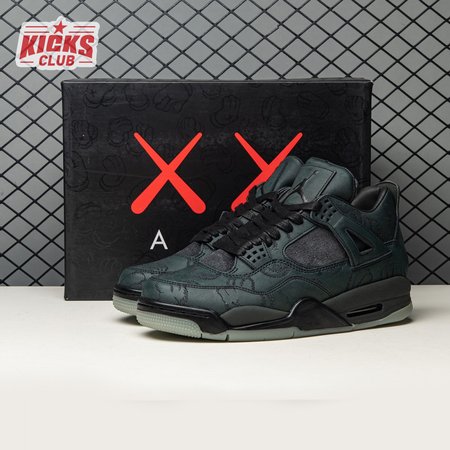 Jordan 4 Retro Kaws Black 930155-001 Size 40-46