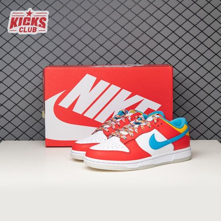 Nike Dunk Low QS LeBron James Fruity Pebbles DH8009-600 Size 36-47