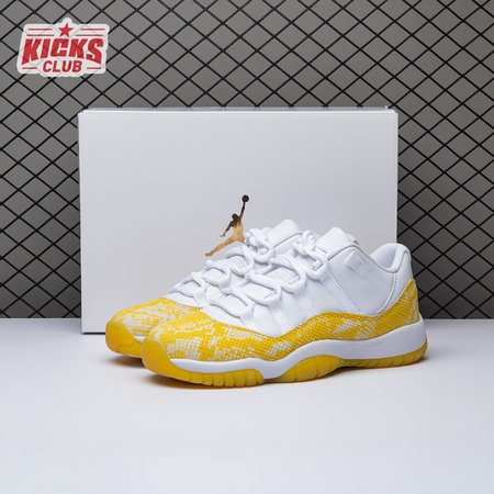 Jordan 11 Retro Low Tour Yellow Snakeskin (Women's) AH7860-107 Size 36-40