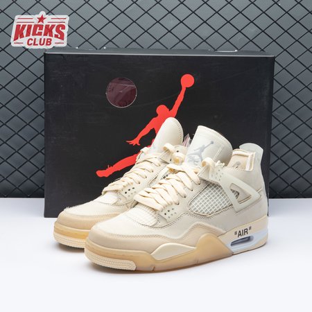 Air Jordan 4 RERO x Off-White AJ4 OW Sail 36-47.5