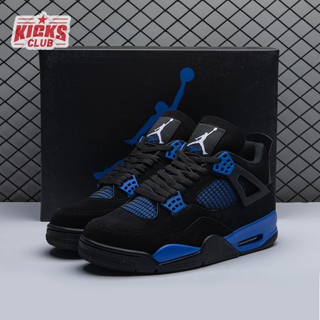 Jordan 4 Retro Black Blue Size 36-47.5