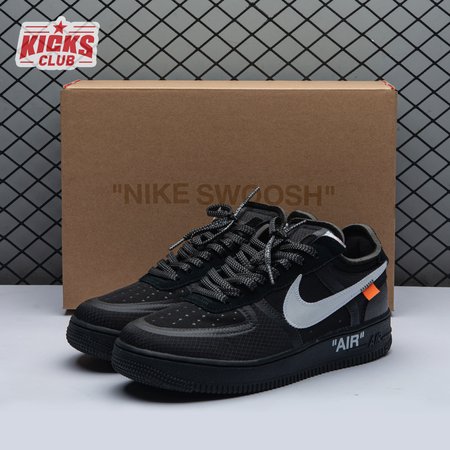 Nike Air Force 1 Low Off-White Black White AO4606 001 Size 36-47.5