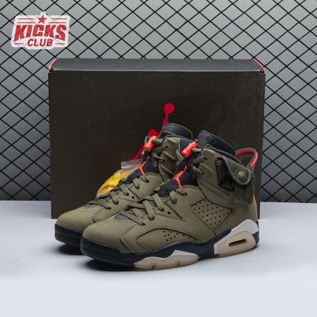 Travis Scott x Air Jordan 6 Retro 'Olive' CN1084 200 Size 40-47.5