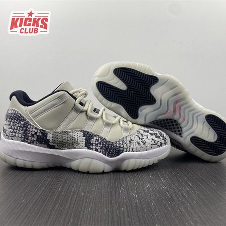 Jordan 11 Retro Low Snake Light Bone CD6846-002 Size 36-47.5