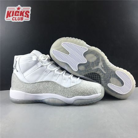 Jordan 11 Retro White Metallic Silver (Women's) AR0715-100 Size 36-44.5