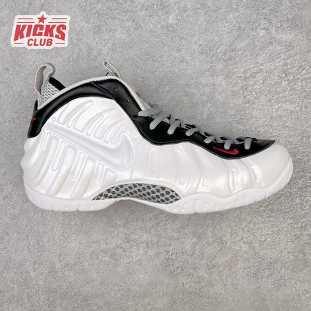 Nike Air Foamposite Pro White Black University Red 624041-103 Size 38.5-46