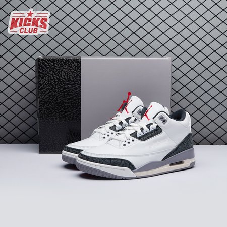 Jordan 3 Retro Cement Grey CT8532-106 Size 36-47.5