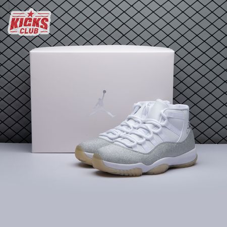 Jordan 11 Retro White Metallic Silver (Women's) AR0715-100 Size 36-44.5