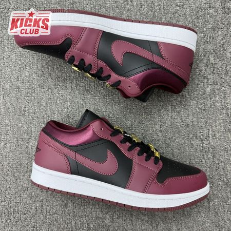 Jordan 1 Low Dark Beetroot Black DB6491-600 Unisex Size