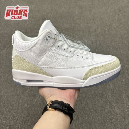 Jordan 3 Retro Pure White 136064-111 Unisex Size