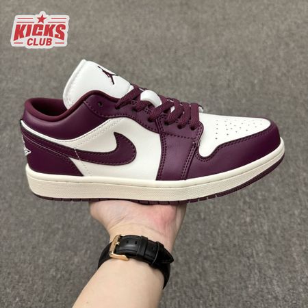 Jordan 1 Low Bordeaux DC0774-161 Unisex Size