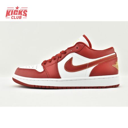 Jordan 1 Low Cardinal Red 553558-607 Unisex Size